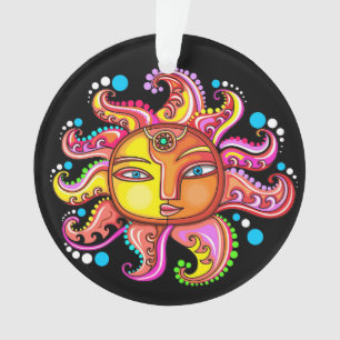 Ornement en acrylique Blue Eyes Sun Celestial