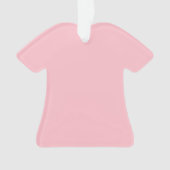Ornement en acrylique de chemise rose (devant)