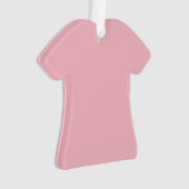 Ornement en acrylique de chemise rose (devant)