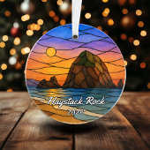 Ornement en acrylique personnalisé Haystack Rock,