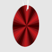 Ornement en acrylique rouge illusion d'optique (devant)
