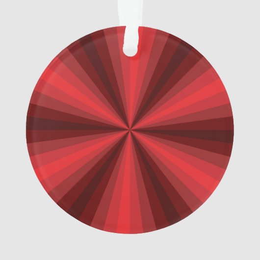 Ornement en acrylique rouge illusion d'optique (dos)
