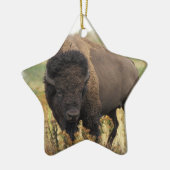 Ornement en bois de bison (Gauche)