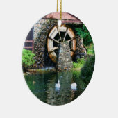 Ornement en bois d'étang de canard de roue d'eau (Droite)