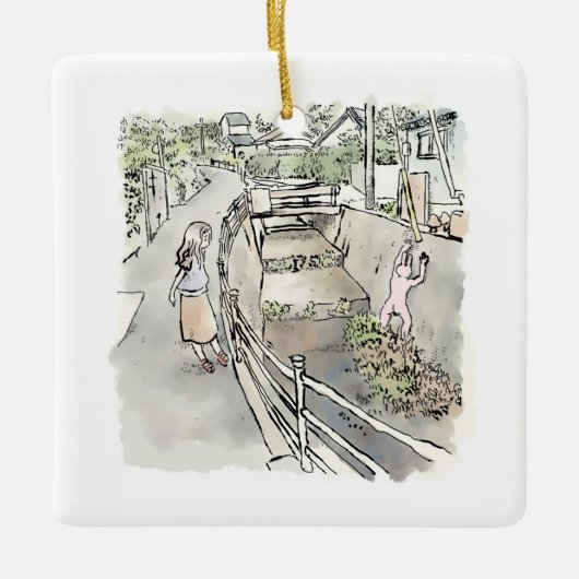 ORNEMENT EN CÉRAMIQUE されにくじ (Devant)