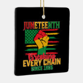 Ornement En Céramique 1865 : Rompre chaque chaîne (Droite)