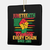 Ornement En Céramique 1865 : Rompre chaque chaîne (Gauche)