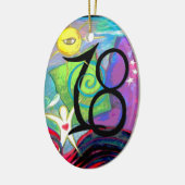 Ornement En Céramique 18e anniversaire (Gauche)