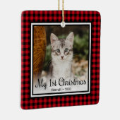 Ornement En Céramique 1er Noël des chatons (Droite)