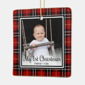 Ornement En Céramique 1er Noël du bébé (Gauche)