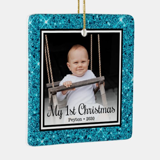 Ornement En Céramique 1er Noël du bébé (Droite)