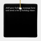 Ornement En Céramique 1er Noël en tant que M. Mme Newlyweds Holiday (Dos)