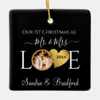 1er Noël en tant que M. Mme Newlyweds Holiday