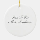 Ornement En Céramique 1er Noël Engagé Ornament (Dos)