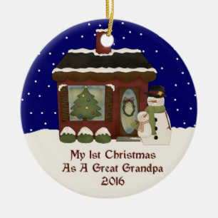 Ornement En Céramique 2016 mon ęr Noël en tant que grand grand-papa