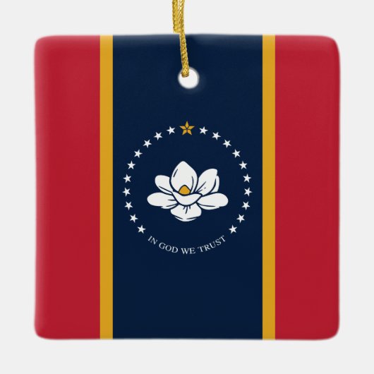 Ornement En Céramique 2020 Nouveau Mississippi En Dieu Nous Faisons Conf (Devant)