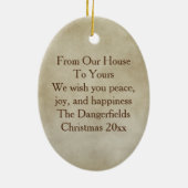 Ornement En Céramique #2 Cardinals Dogwoods Across The Miles Christmas (Dos)