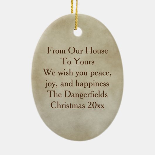 Ornement En Céramique #2 Cardinals Dogwoods Across The Miles Christmas (Dos)