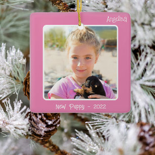 Ornement En Céramique 2 Photo 2 Côté Rose Événement Spécial Ou Jalon