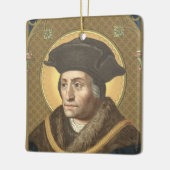 Ornement En Céramique 2pour1 Saints : SS. Thomas More et John Fisher (Gauche)