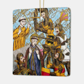 Ornement En Céramique 2x Martyre de saint Thomas Becket (M 031) (Gauche)