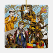 Ornement En Céramique 2x Martyre de saint Thomas Becket (M 031) (Dos)