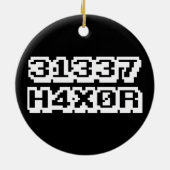 ORNEMENT EN CÉRAMIQUE 31337 H4X0R (Dos)