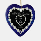 Ornement En Céramique 45e anniversaire du Mariage (Droite)