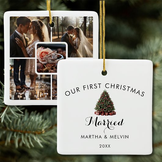 Ornement En Céramique 5 Mariage photo Collage