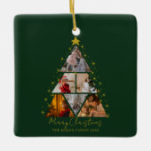 Ornement En Céramique 6 Photo Tree Shape Christmas memory (Devant)