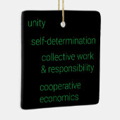 Ornement En Céramique 7 Principes de Kwanzaa (Droite)