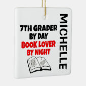 Ornement En Céramique 7th Grader aime Lire CUSTOM (Droite)