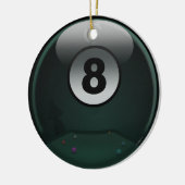 Ornement En Céramique 8-Ball (Gauche)