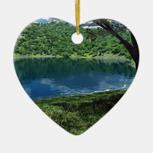 Ornement En Céramique À Côté De L'Ornement Des Eaux Profondes (Devant)