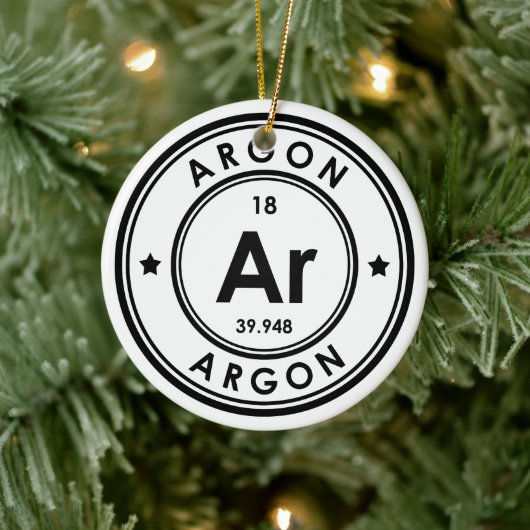Ornement en céramique à élément Argon (Arbre)