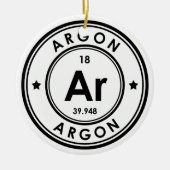 Ornement en céramique à élément Argon (Devant)