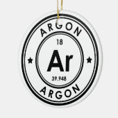 Ornement en céramique à élément Argon (Gauche)