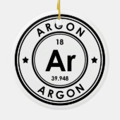 Ornement en céramique à élément Argon (Dos)
