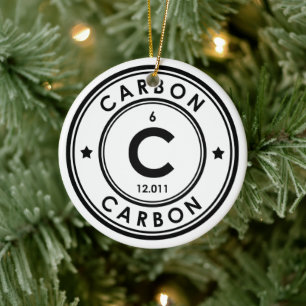 Ornement en céramique à élément de carbone