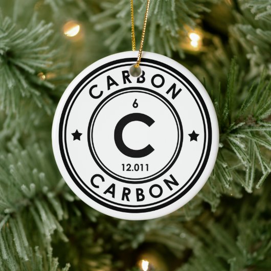 Ornement en céramique à élément de carbone (Arbre)