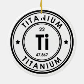 Ornement en céramique à élément titane (Dos)