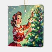 Ornement En Céramique A Funny Sarcastic and Nostalgic Retro Christmas (Gauche)