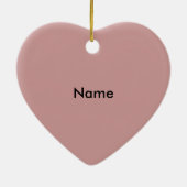 Ornement En Céramique A I Love Daddy Heart (Dos)