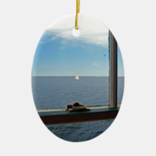 Ornement En Céramique À la mer, vers la mer