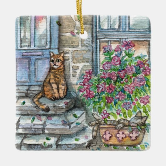 Ornement En Céramique À la porte (Devant)