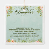 Ornement En Céramique À ma fille (Dos)