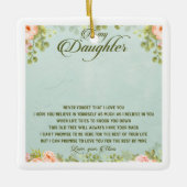 Ornement En Céramique À ma fille (Devant)