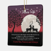 Ornement En Céramique À ma future épouse (Gauche)