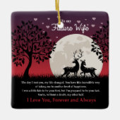 Ornement En Céramique À ma future épouse (Devant)