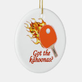 Ornement En Céramique A obtenu au Kahoonas le ping-pong flamboyant (Droite)